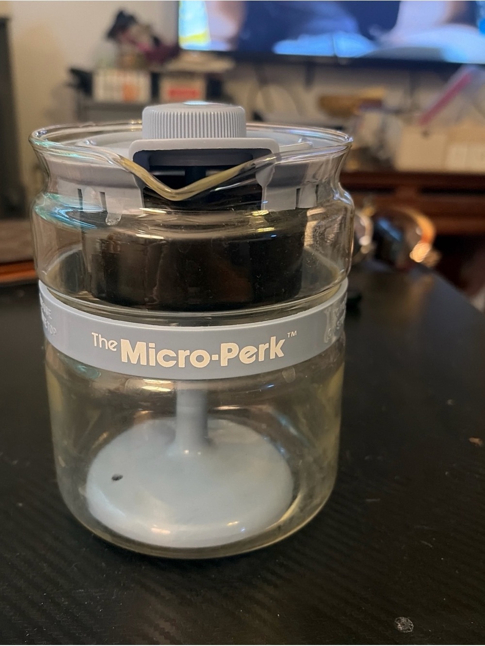 Vintage New Gemco The Micro Perk 2 to 4 Cup Microwave Coffee Percolator (Blue)